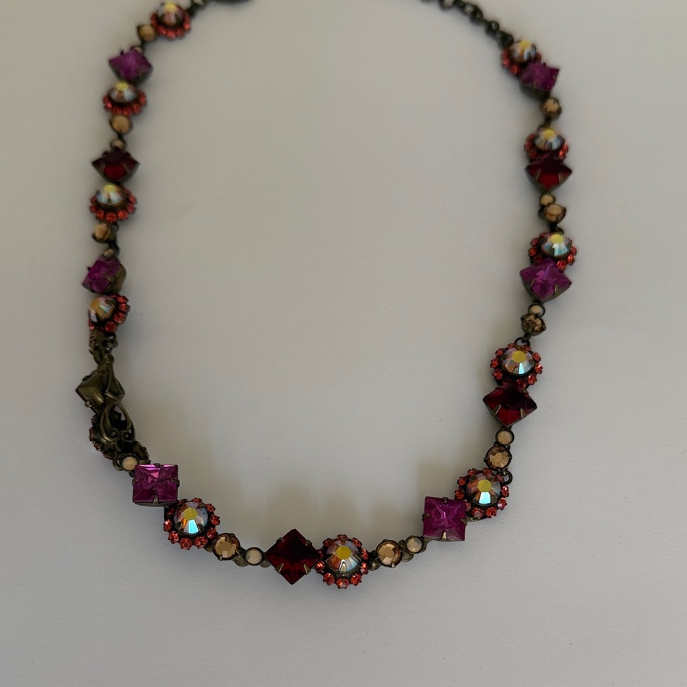 Sorrelli Purplish Pinks & Red with Iridescent Accents